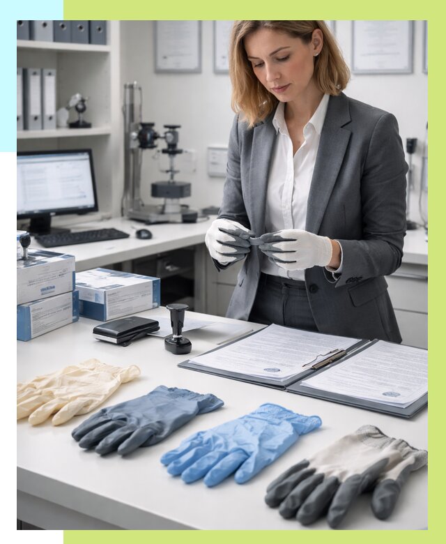 Сертификация перчаток в Грозном от 8722 р. | Алешин-Грз