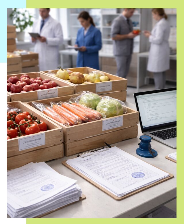 Сертификация овощей и фруктов в Грозном от 8722 р. | Алешин-Грз