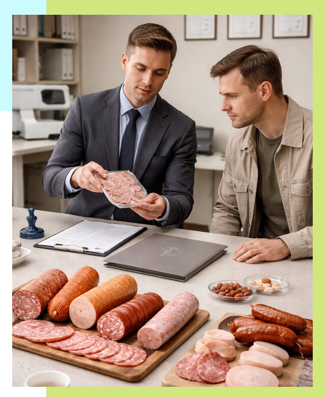 Сертификация колбасных изделий в Грозном от 7696 р. | Алешин-Грз