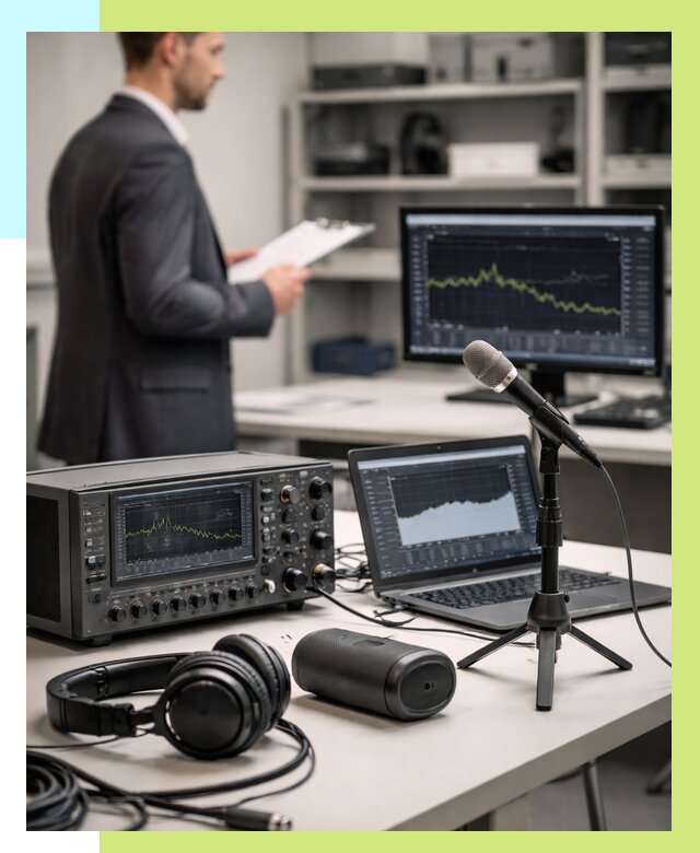 Сертификация аудиотехники в Грозном от 15392 р., Алешин-Грз