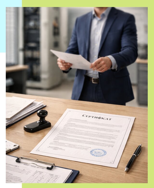 Сертификат на оборудование в Грозном от 15392 р. | Алешин-Грз